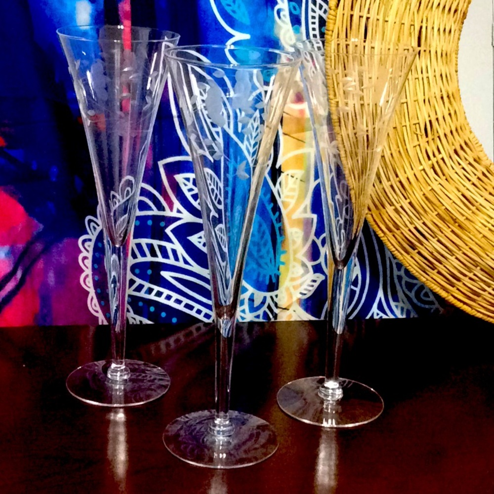 Princess House Champagne Crystal Flute